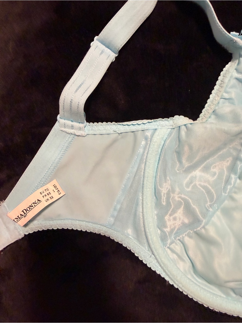Prima Donna Light Blue Lace Full-Coverage Bra - Picture 5 of 5